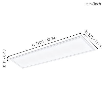 Eglo - LED Ugradbeni panel LED/40W/230V