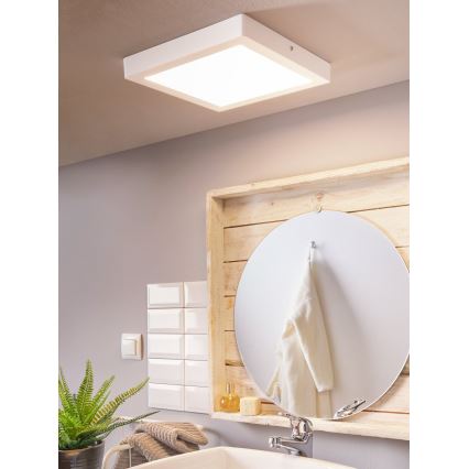 Eglo 96169 - LED stropno svjetlo za kupaonicu FUEVA 1 LED/22W/230V IP44 30x30 cm