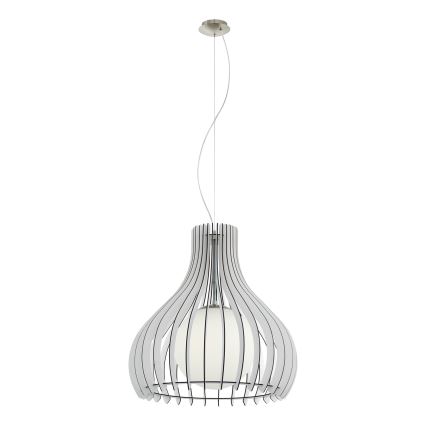 Eglo 96211 - Viseći luster TINDORI na sajli, 1xE27/60W/230V, Ø 50 cm, bijela