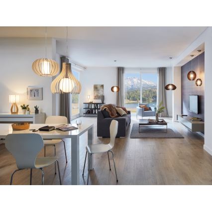 Eglo 96211 - Viseći luster TINDORI na sajli, 1xE27/60W/230V, Ø 50 cm, bijela