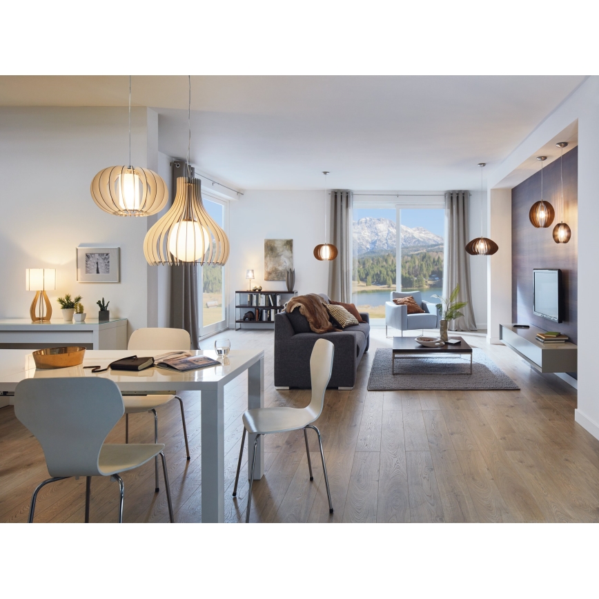 Eglo 96211 - Viseći luster TINDORI na sajli, 1xE27/60W/230V, Ø 50 cm, bijela