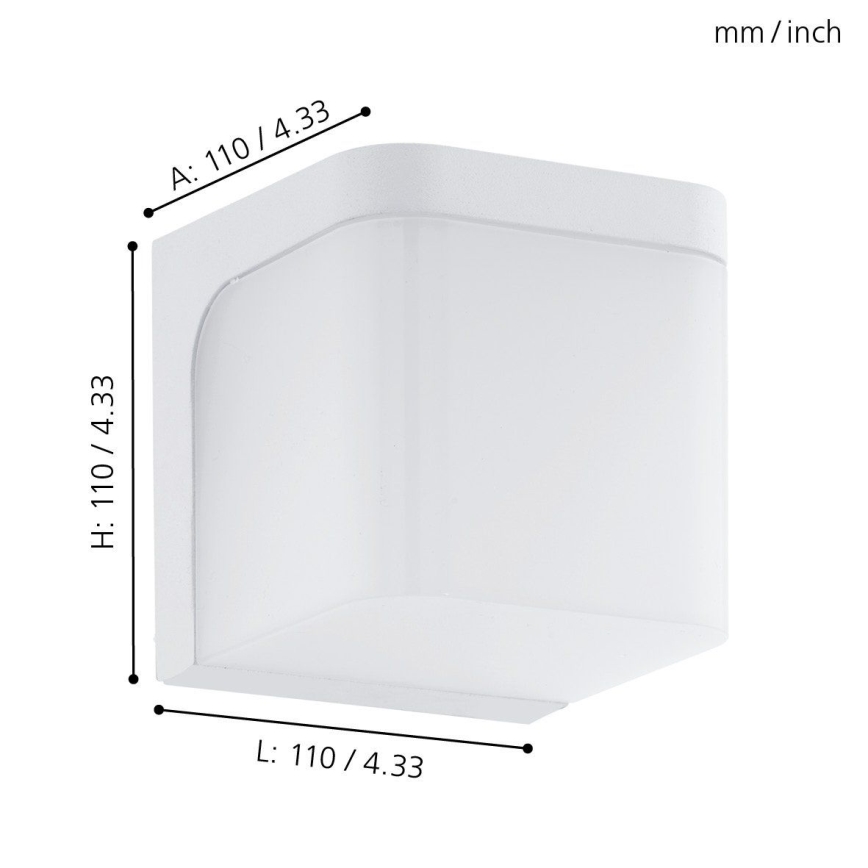 Eglo - LED Vanjska zidna svjetiljka LED/4,9W/230V IP44