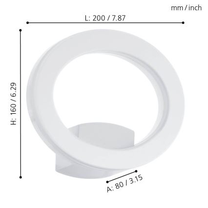 Eglo - LED vanjska zidna svjetiljka LED/10W/230V IP44