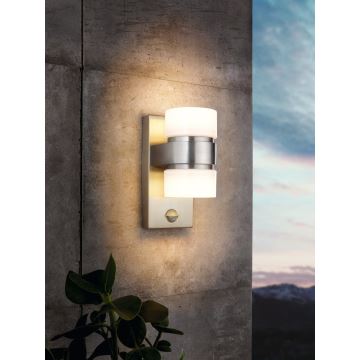 Eglo - LED Vanjska zidna svjetiljka sa senzorom 2xLED/6W IP44