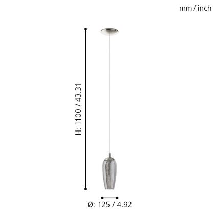 Eglo - LED luster na sajli 1xG9/2,5W/230V