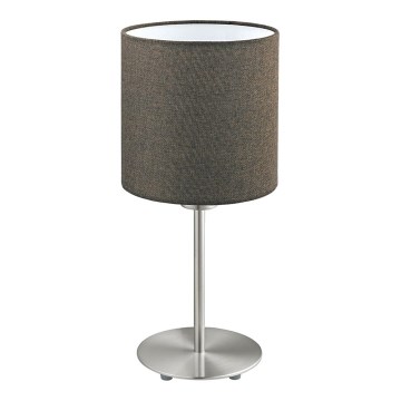 Eglo 96388 - Stolna lampa PASTERI 1xE27/60W/230V smeđa