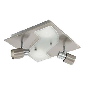 Eglo 96398 - LED Ugradbena svjetiljka DIRUS 2xGU10/3,3W+2xLED/3,3W