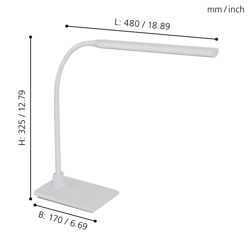 Eglo - LED stolna svjetiljka za prigušivanje LED/3,5W/230V