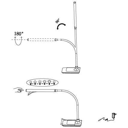 Eglo - LED stolna svjetiljka za prigušivanje LED/3,5W/230V