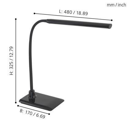 Eglo - LED Prigušiva stolna lampa LED/4,5W/230V