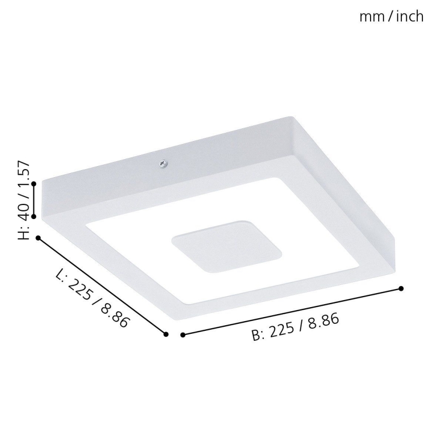 Eglo - LED vanjsko stropno svjetlo LED/16,5W/230V IP44