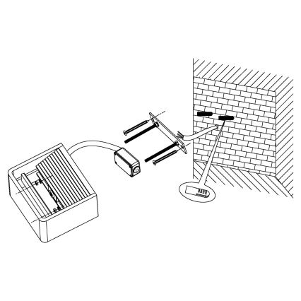 Eglo 96497 - LED vanjsko zidno svjetlo DONINNI LED/6W/230V IP44