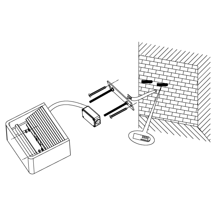 Eglo 96497 - LED vanjsko zidno svjetlo DONINNI LED/6W/230V IP44