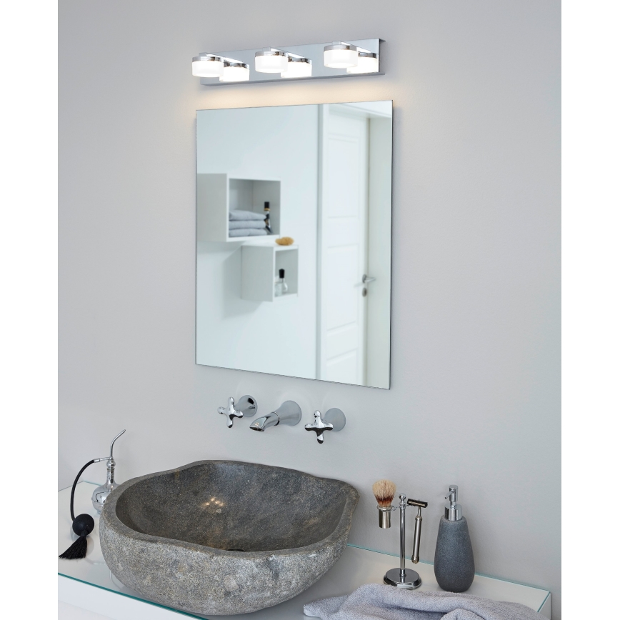 Eglo - LED Prigušiva zidna svjetiljka za kupaonicu 3xLED/7,2W/ IP44