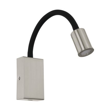 Eglo - LED Zidna reflektorska svjetiljka s USB punjačem 1xLED/3,5W/230V mat krom