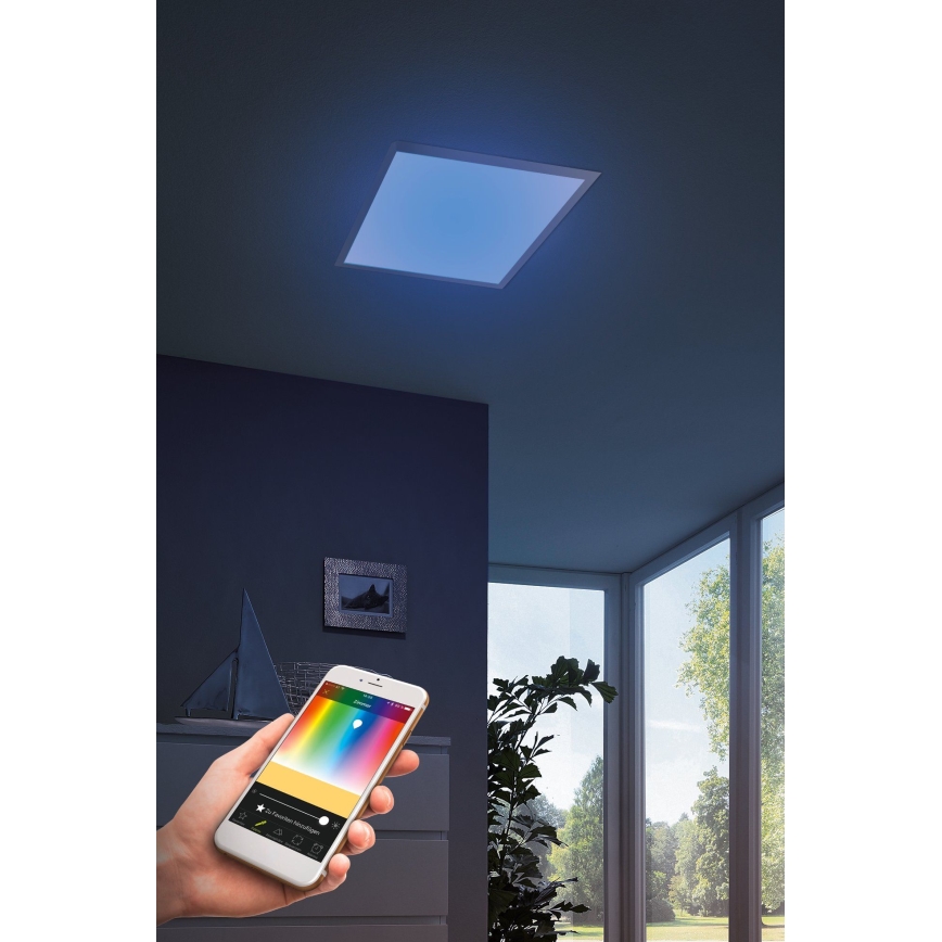 Eglo - LED RGBW Prigušiva svjetiljka SALOBRENA-C LED/16W + daljinski upravljač