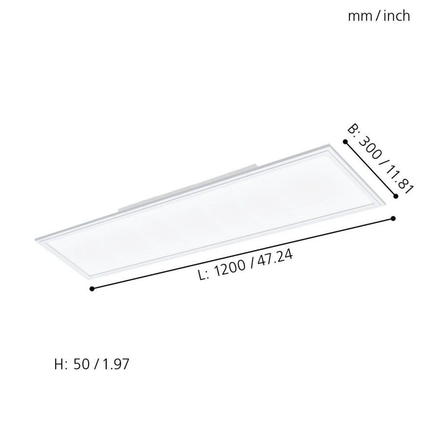 Eglo - LED RGBW Prigušiva svjetiljka SALOBRENA-C LED/31W + daljinski upravljač