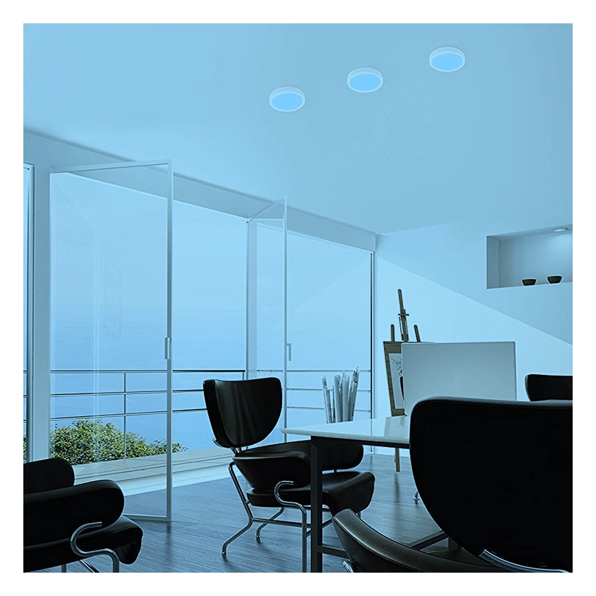 Eglo - LED RGBW Prigušiva stropna svjetiljka FUEVA-C LED/15,6W/230V Bluetooth