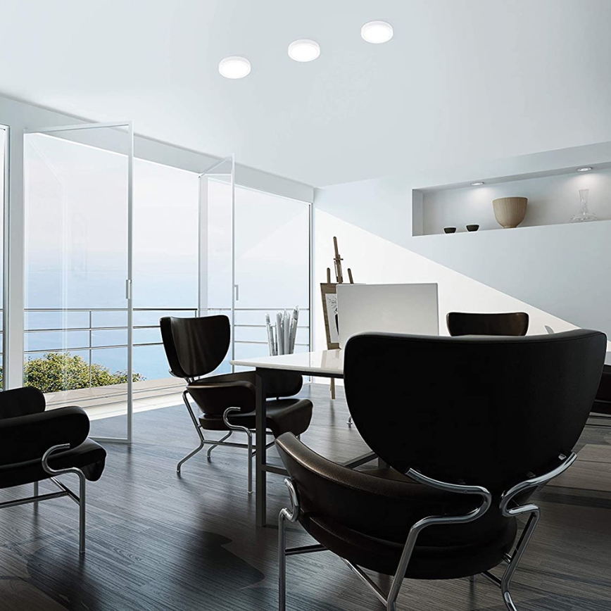 Eglo - LED RGBW prigušivo stropno svjetlo FUEVA-C LED/15,6W/230V Bluetooth Ø 22,5 cm