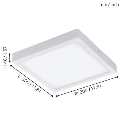 Eglo - LED RGBW Dimmabilno stropno svjetlo FUEVA-C LED/21W/230V