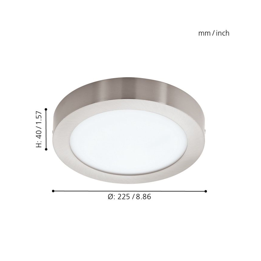 Eglo - LED RGBW Prigušiva stropna svjetiljka FUEVA-C LED/15,6W/230V Bluetooth