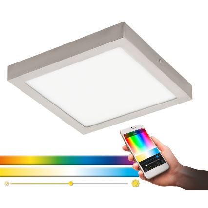 Eglo - LED RGBW Prigušiva stropna svjetiljka FUEVA-C LED/21W/230V