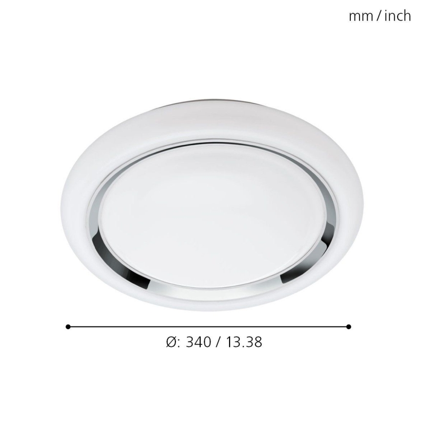 Eglo - LED RGBW Prigušiva stropna svjetiljka CAPASSO-C LED/17W/230V