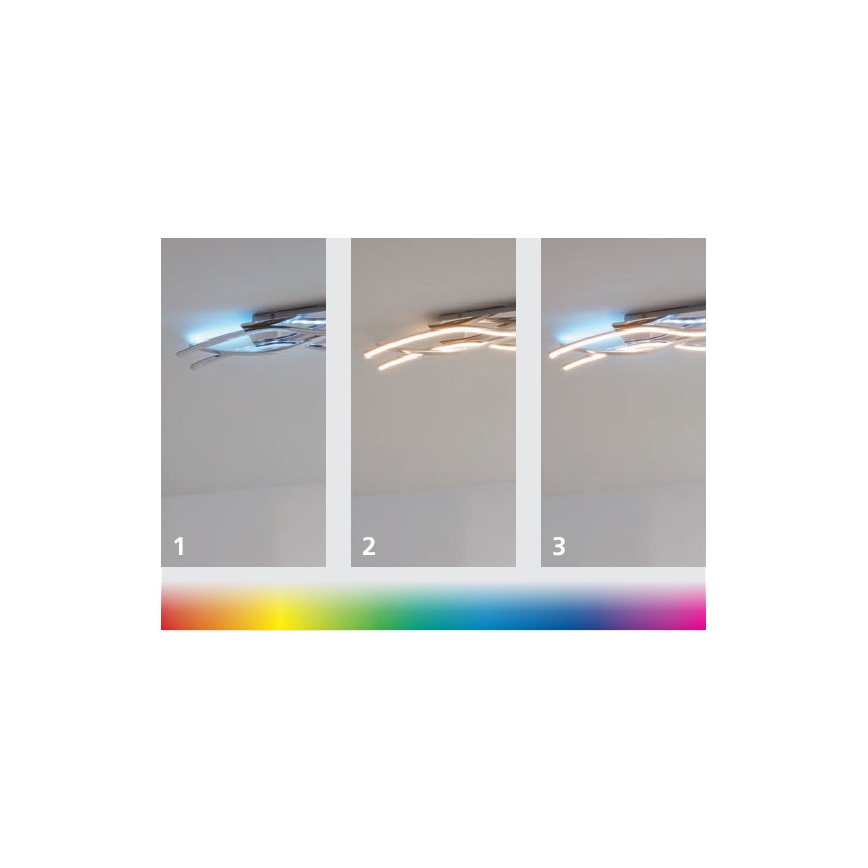 Eglo 96688 - LED stropna svjetiljka s prigušivanjem RGB LASANA 3 1xLED/20W/230V