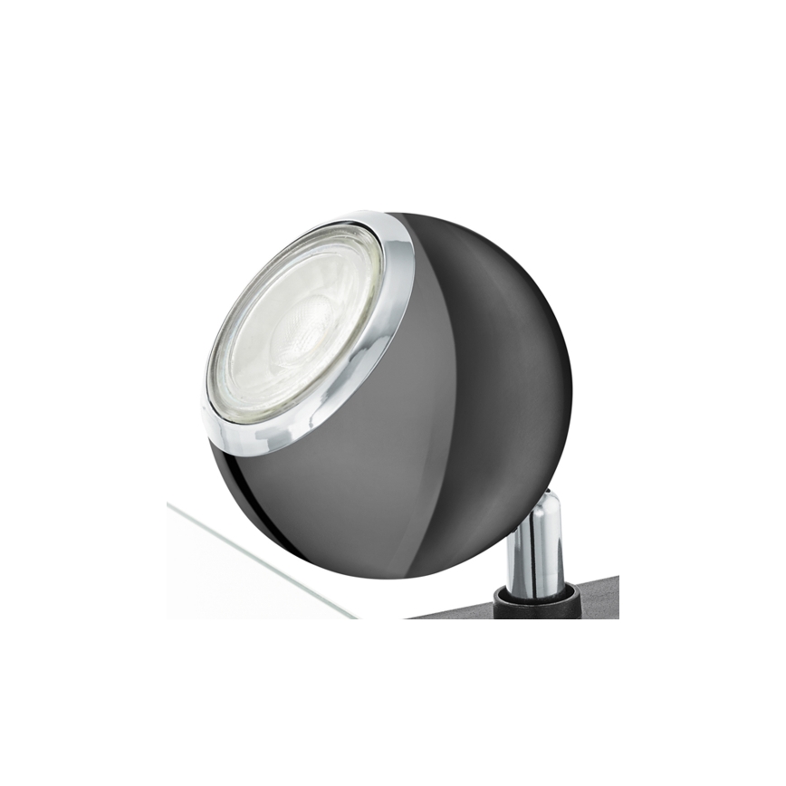 Eglo 96838 - LED Reflektorska svjetiljka s kvačicom BIMEDA 1xGU10/3,3W/230V crna