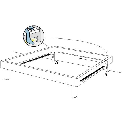 Eglo - SET 2x LED traka sa senzorom pokreta 2xLED/36x0,1W/230V