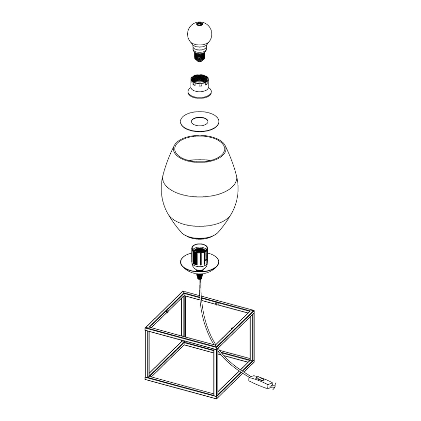 Eglo - Stolna lampa 1xE27/40W/230V