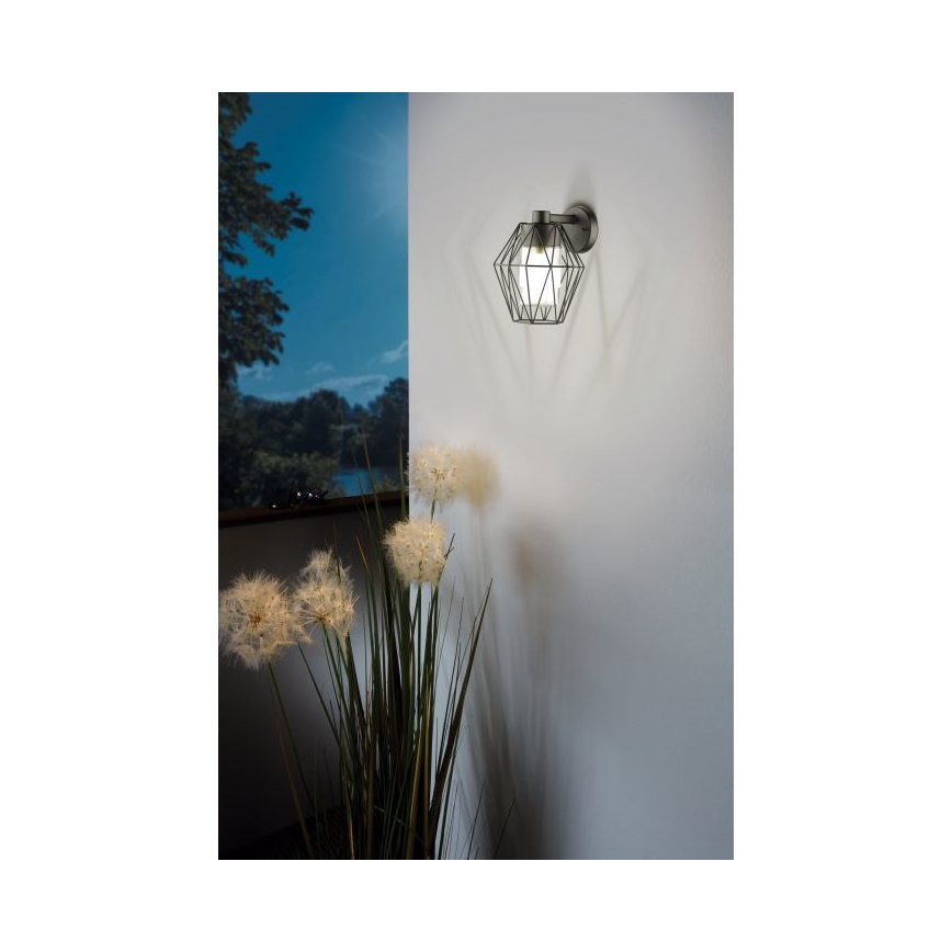 Eglo - Vanjska zidna svjetiljka 1xE27/60W/230V IP44