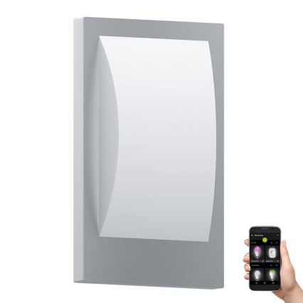 Eglo - LED prigušivo vanjsko zidno svjetlo 1xE27/9W/230V IP44 mat krom