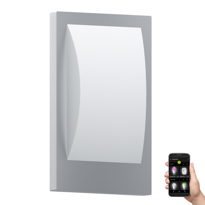 Eglo - LED prigušivo vanjsko zidno svjetlo 1xE27/9W/230V IP44 mat krom