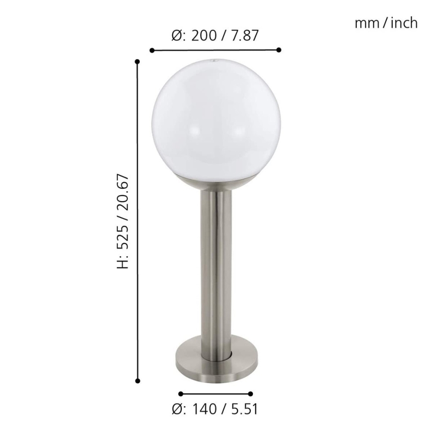 Eglo 97248 - LED vanjska lampa NISIA-C s mogućnošću prigušivanja, 1xE27/9W/230V, 525 mm, IP44