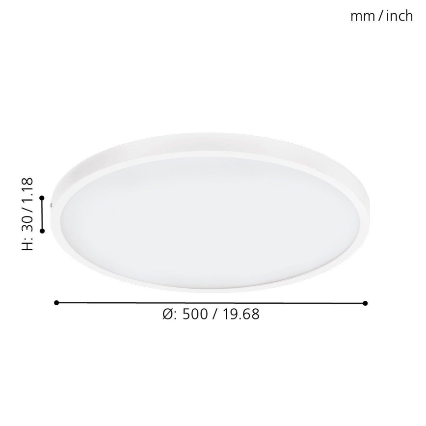 Eglo - LED stropna svjetiljka s prigušivanjem LED/25W/230V 3000K Ø 50 cm