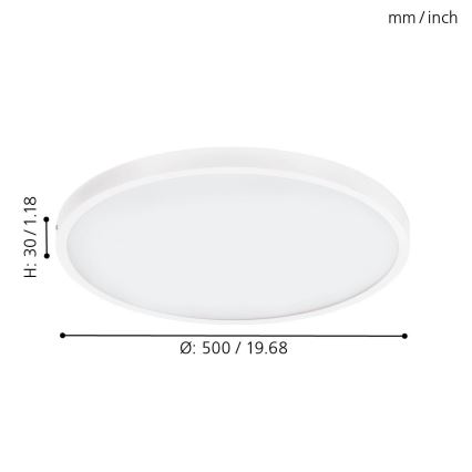 Eglo - LED stropna svjetiljka za prigušivanje 1xLED/25W/230V