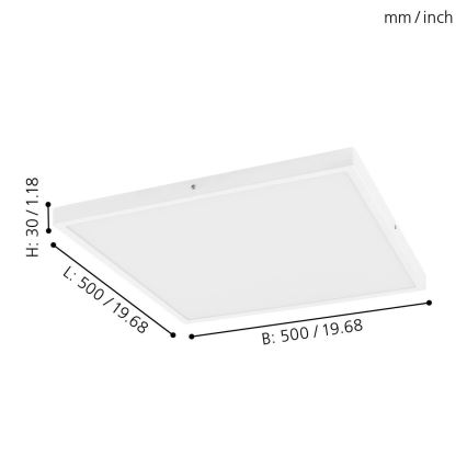 Eglo - LED stropna svjetiljka za prigušivanje 1xLED/25W/230V