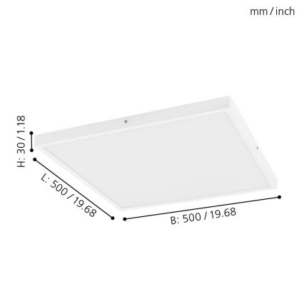 Eglo - LED stropna svjetiljka za prigušivanje 1xLED/25W/230V