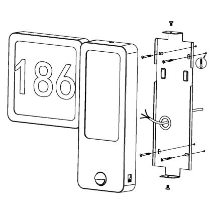 Eglo - LED Vanjska zidna svjetiljka 2xLED/2,7W + LED/3,6W/230V IP44