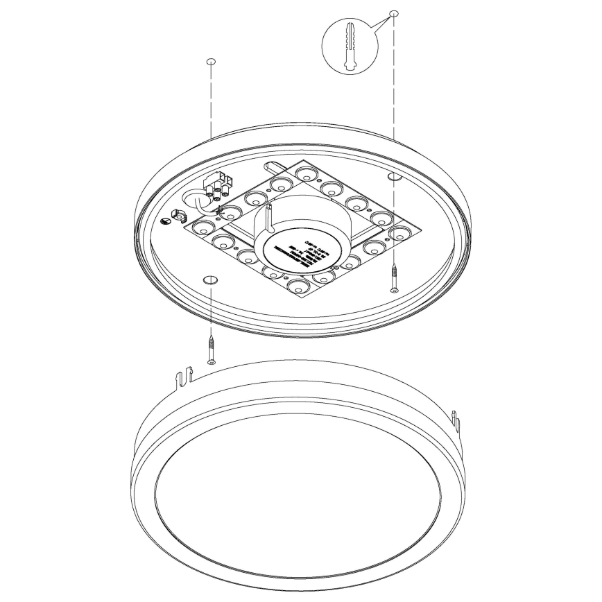 Eglo 97299 - LED svjetlo za kupaonicu LOCANA-C LED/14W, s mogućnošću prigušivanja, srebrno, IP44