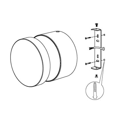 Eglo - LED Vanjska zidna svjetiljka LED/11W/230V crna IP44