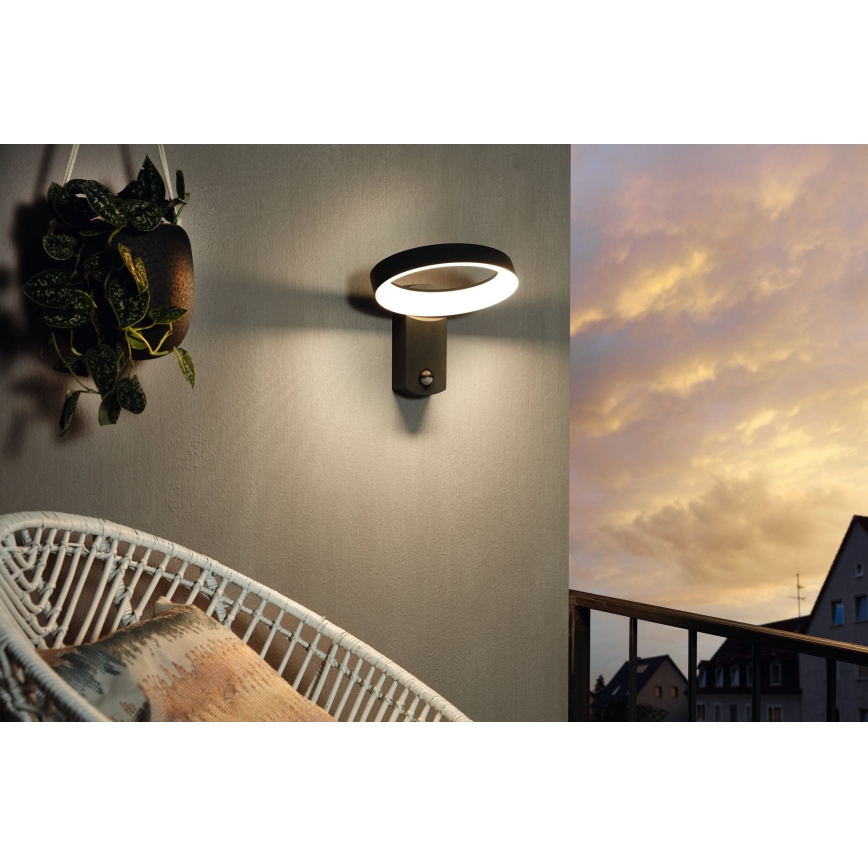 Eglo - LED Vanjsko zidno svjetlo sa senzorom LED/11W/230V