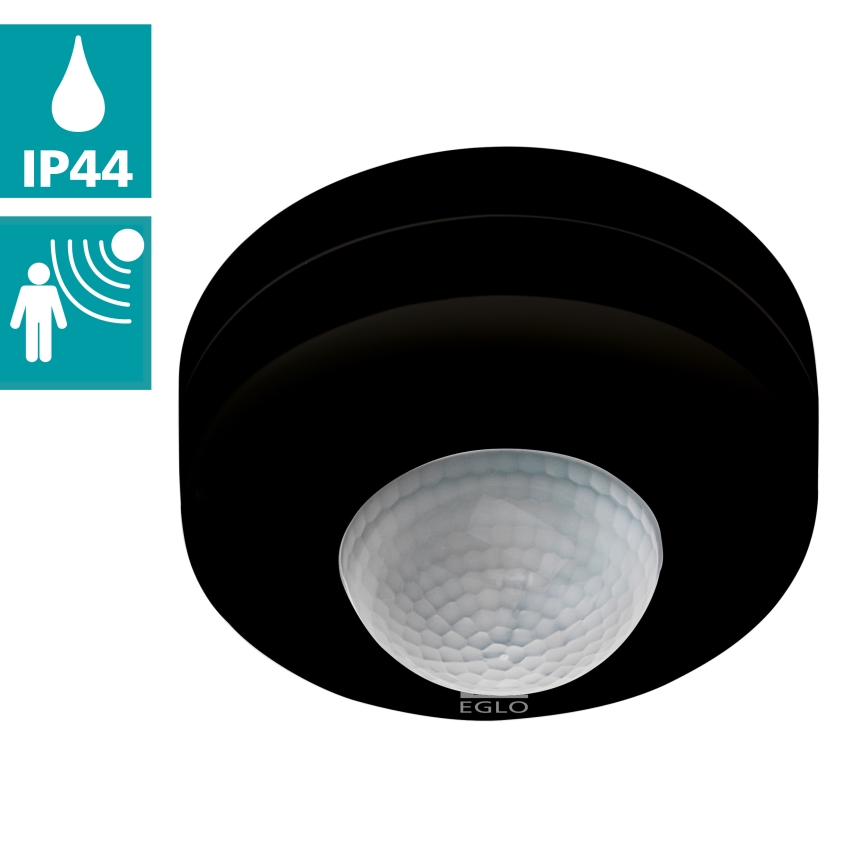 Eglo - Vanjski senzor pokreta 12 m crni IP44