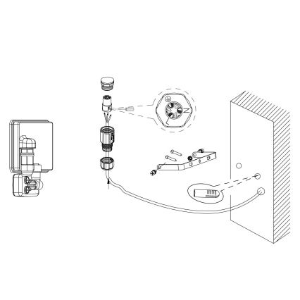 Eglo - LED Reflektor sa senzorom LED/20W/230V IP44