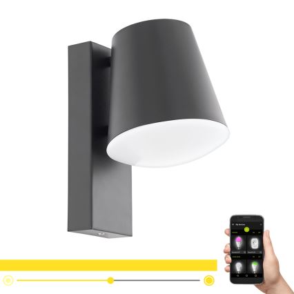 Eglo - LED Prigušiva vanjska zidna svjetiljka CALDIERO-C 1xE27/9W/230V IP44