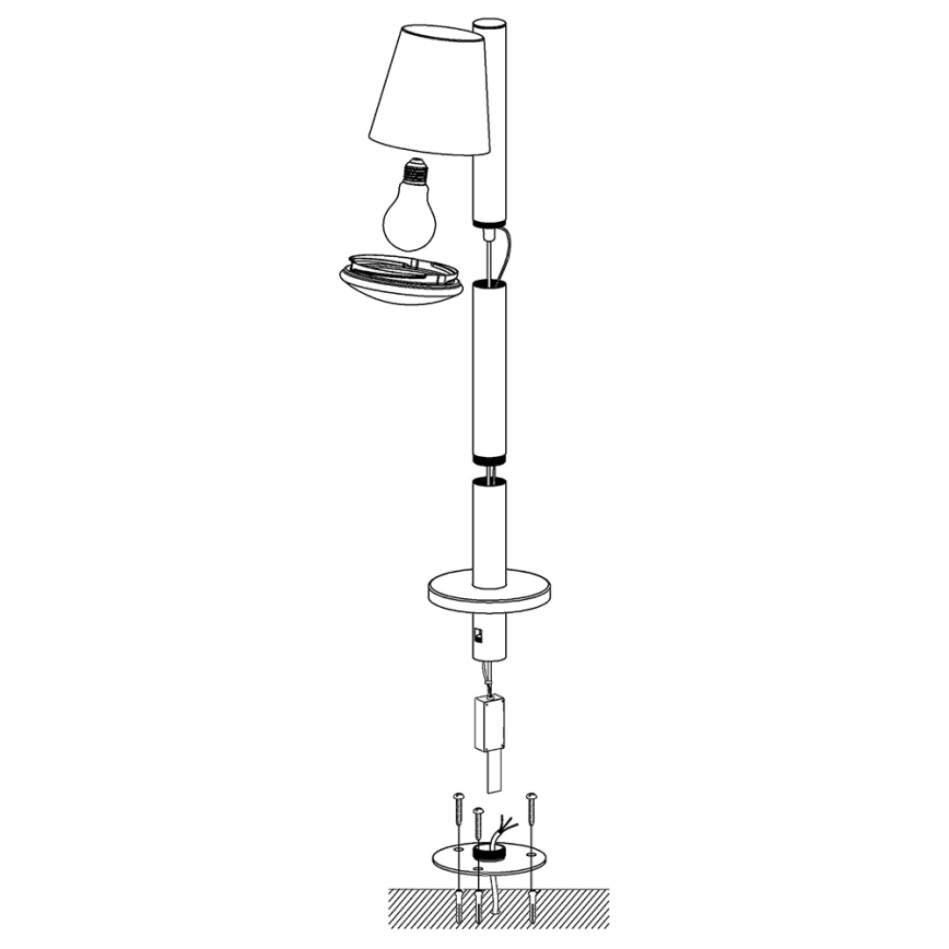 Eglo - LED Prigušiva vanjska lampa CALDIERO-C 1xE27/9W/230V antracit IP44