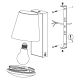 Eglo - LED Vanjska zidna svjetiljka sa mogućnošću prigušivanja CALDIERO-C 1xE27/9W/230V