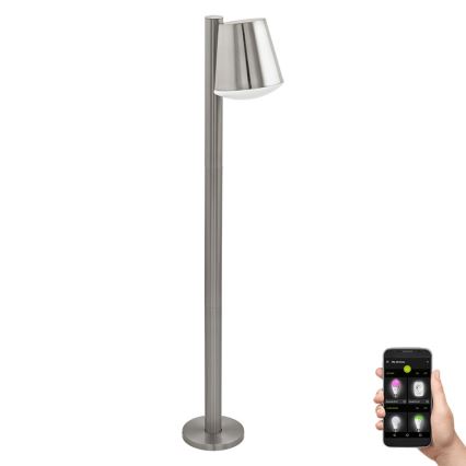 Eglo - LED Prigušiva vanjska lampa CALDIERO-C 1xE27/9W/230V mat krom IP44