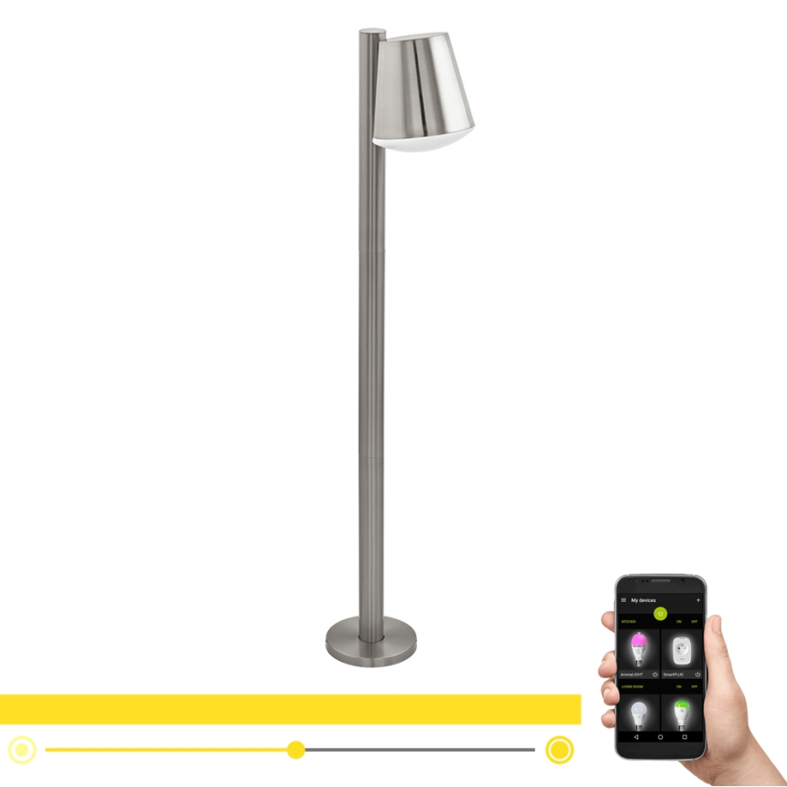 Eglo - LED Prigušiva vanjska lampa CALDIERO-C 1xE27/9W/230V mat krom IP44